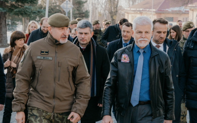 Návštěva pana prezidenta Petra Pavla v posádce Přáslavice