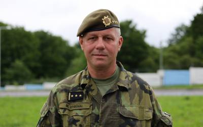 Velitel 7. mechanizované brigády plukovník gšt. Ing. Miroslav Vybíhal, MSS