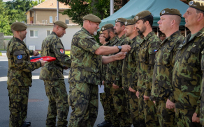 Předání funkce velitele 74. mechanizovaného praporu