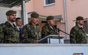 Předání funkce velitele 74. mechanizovaného praporu