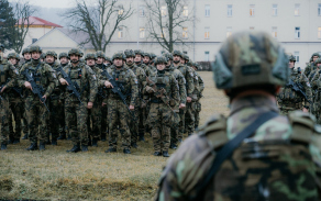 Nástup jednotek zahájení cvičení Amber Lionheart 25.