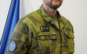 Velitel 74. mechanizovaného praporu pplk. Ing. Miroslav Maixner.