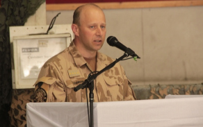 Velitel 5. SR kapitán Radek Šoman