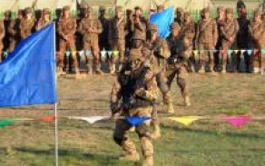 ukázka bojových umění mongolských vojáků